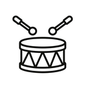 icon_music_drum_outline icon preview