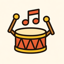 icon_music_drum_playful icon preview