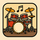 icon_music_drum_retro icon preview