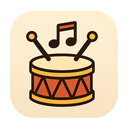 icon_music_drum_rounded icon preview