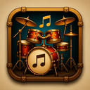 icon_music_drum_steampunk icon preview