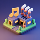 icon_music_factory_3d_isometric icon preview