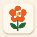 icon_music_flower_asymmetrical icon preview