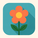 icon_music_flower_flat_design icon preview