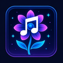 icon_music_flower_futuristic icon preview