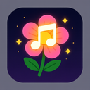 icon_music_flower_glow_effect icon preview