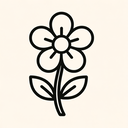 icon_music_flower_line_art icon preview
