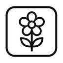 icon_music_flower_monochrome icon preview