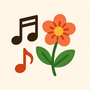 icon_music_flower_organic icon preview