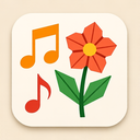 icon_music_flower_origami icon preview