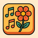 icon_music_flower_retro icon preview