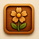 icon_music_flower_wooden icon preview