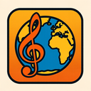 icon_music_globe_bold icon preview