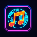 icon_music_globe_cyberpunk icon preview