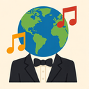 icon_music_globe_formal icon preview