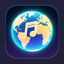 icon_music_globe_glow_effect icon preview