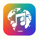 icon_music_globe_gradient icon preview