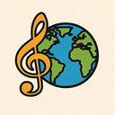 icon_music_globe_iconic icon preview