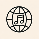 icon_music_globe_thin icon preview