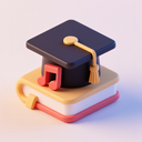 icon_music_graduation_cap_3d_isometric icon preview