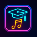 icon_music_graduation_cap_cyberpunk icon preview