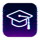 icon_music_graduation_cap_digital_glitch icon preview
