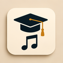 icon_music_graduation_cap_elegant icon preview