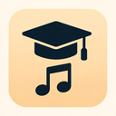 icon_music_graduation_cap_filled icon preview