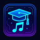 icon_music_graduation_cap_futuristic icon preview
