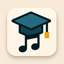 icon_music_graduation_cap_geometric icon preview