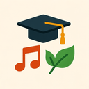 icon_music_graduation_cap_organic icon preview