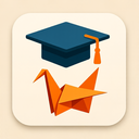 icon_music_graduation_cap_origami icon preview