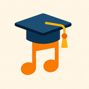 icon_music_graduation_cap_playful icon preview