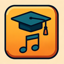 icon_music_graduation_cap_retro icon preview