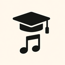 icon_music_graduation_cap_simplified icon preview