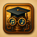 icon_music_graduation_cap_steampunk icon preview