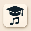 icon_music_graduation_cap_symmetrical icon preview
