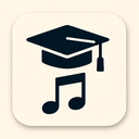 icon_music_graduation_cap_technical icon preview