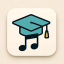 icon_music_graduation_cap_thin icon preview