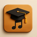 icon_music_graduation_cap_wooden icon preview