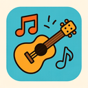 icon_music_guitar_cartoon icon preview
