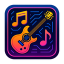 icon_music_guitar_cyberpunk icon preview