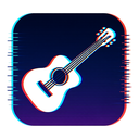 icon_music_guitar_digital_glitch icon preview