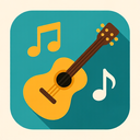 icon_music_guitar_flat_design icon preview