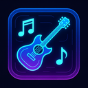 icon_music_guitar_futuristic icon preview