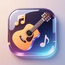 icon_music_guitar_glassy icon preview