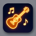 icon_music_guitar_glow_effect icon preview