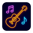 icon_music_guitar_neon icon preview