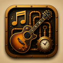 icon_music_guitar_steampunk icon preview