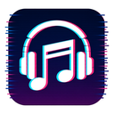 icon_music_headphones_digital_glitch icon preview